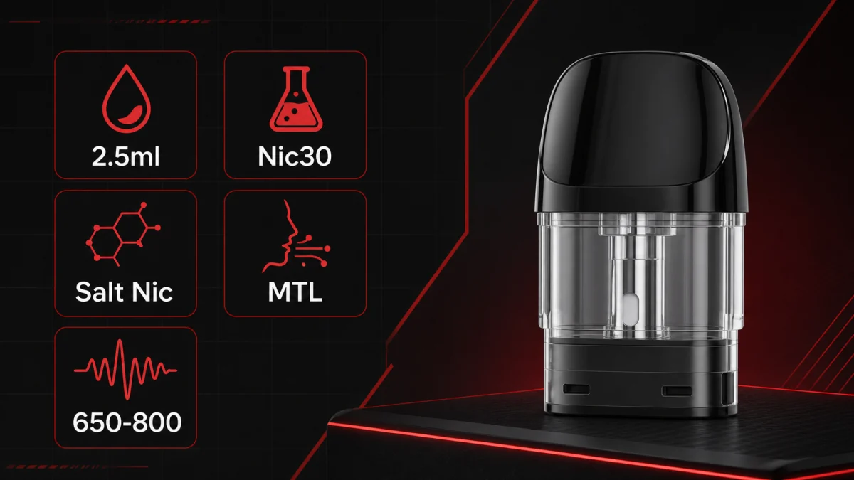 สเปกหัวพอต INFY Plus 2.5ml Nic30 Salt Nic