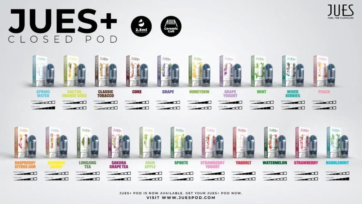ตัวเลือกกลิ่น JUES PLUS Pod Juice Flavor 2.5ml