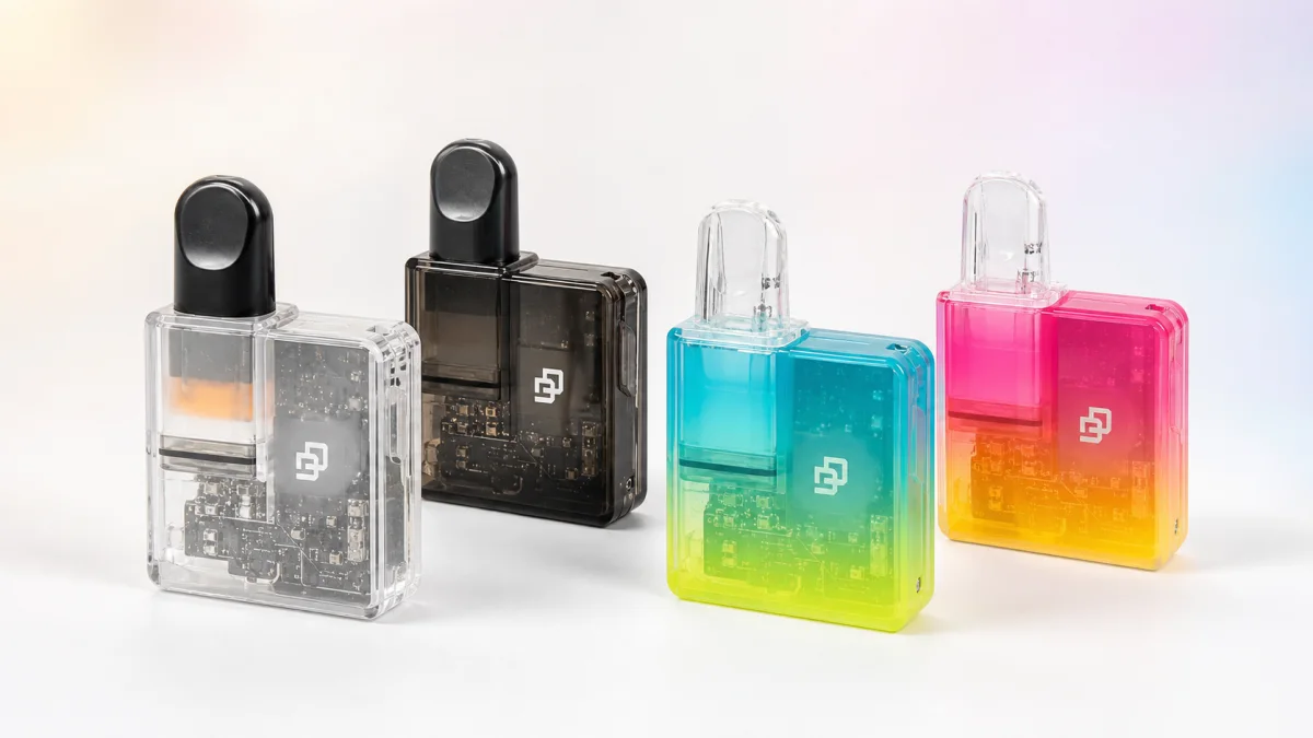 ตัวเลือกสีของเครื่องพอต DD Cube สี่สี