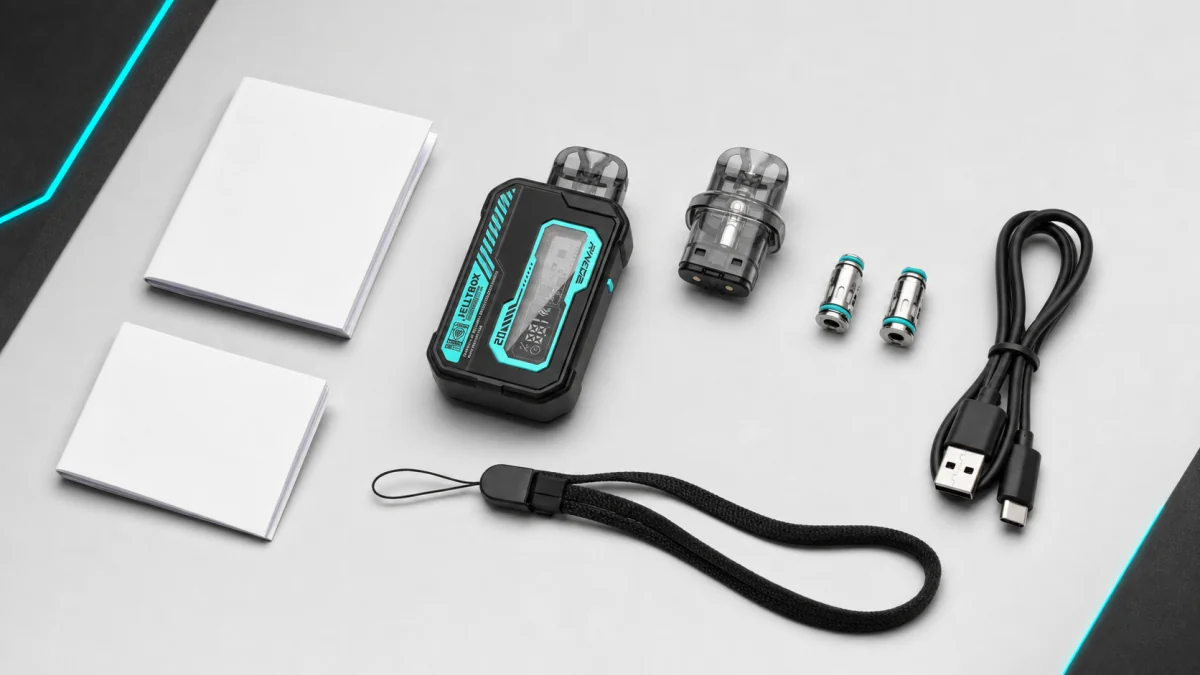 JELLYBOX XS 2 หัวพอต คอยล์ สาย Type-C และสายคล้อง