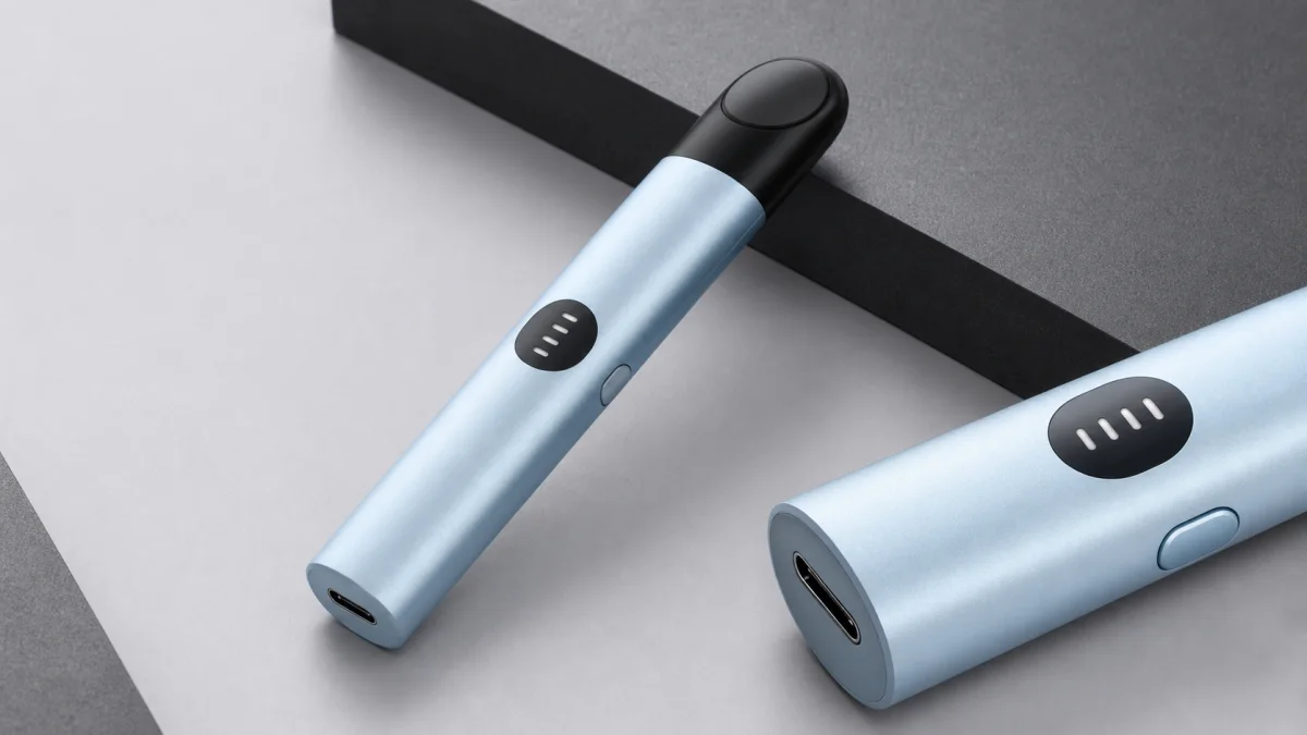 ไฟบอกแบตเตอรี่ ปุ่มปรับโหมด และพอร์ต Type-C ของ RELX INFINITY2