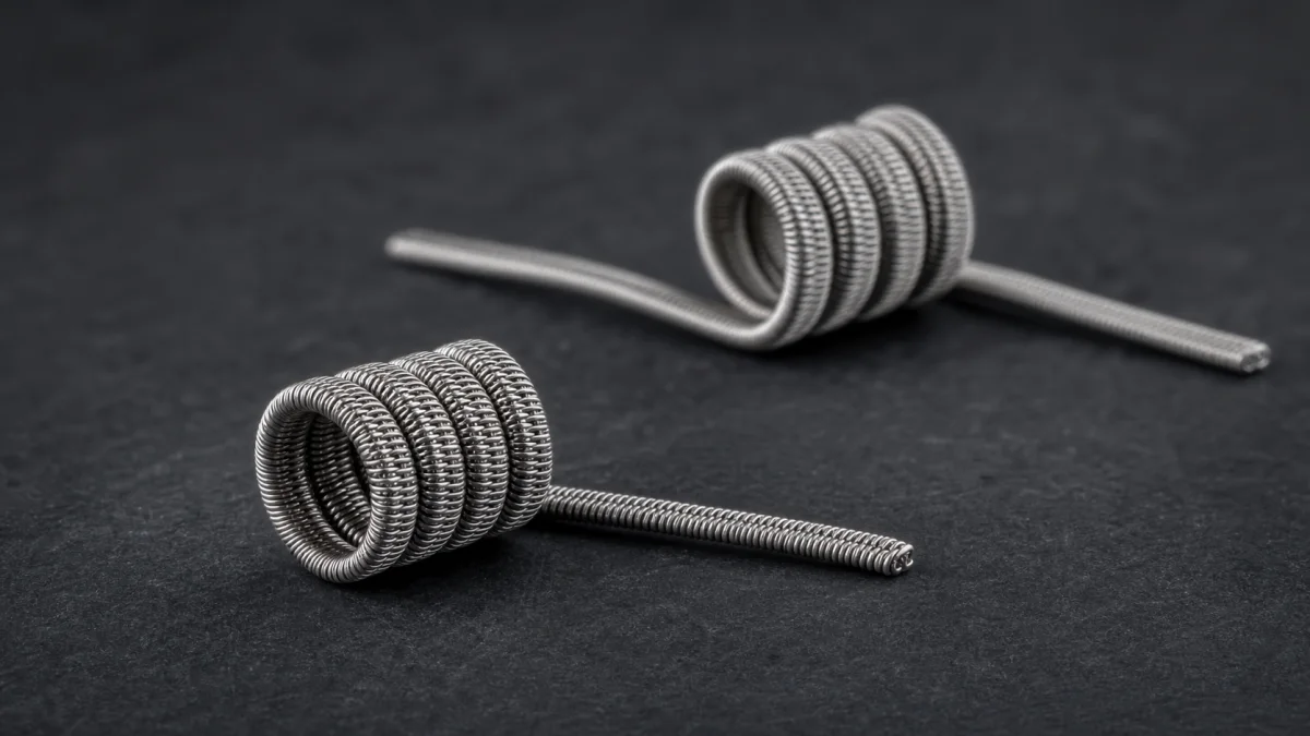 ภาพระยะใกล้ Vandy Vape Alien Coil แบบหลายแกน