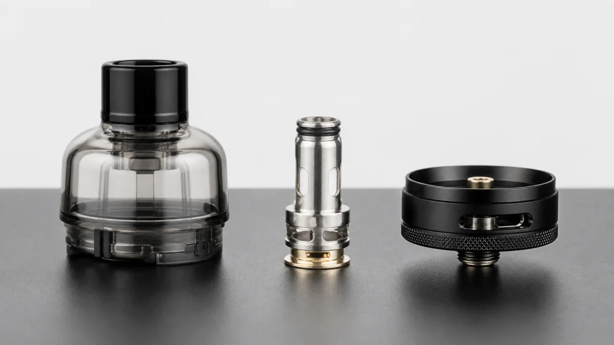 Voopoo PNP x Pod Tank ส่วนประกอบหัวพอต คอยล์ และฐาน 510