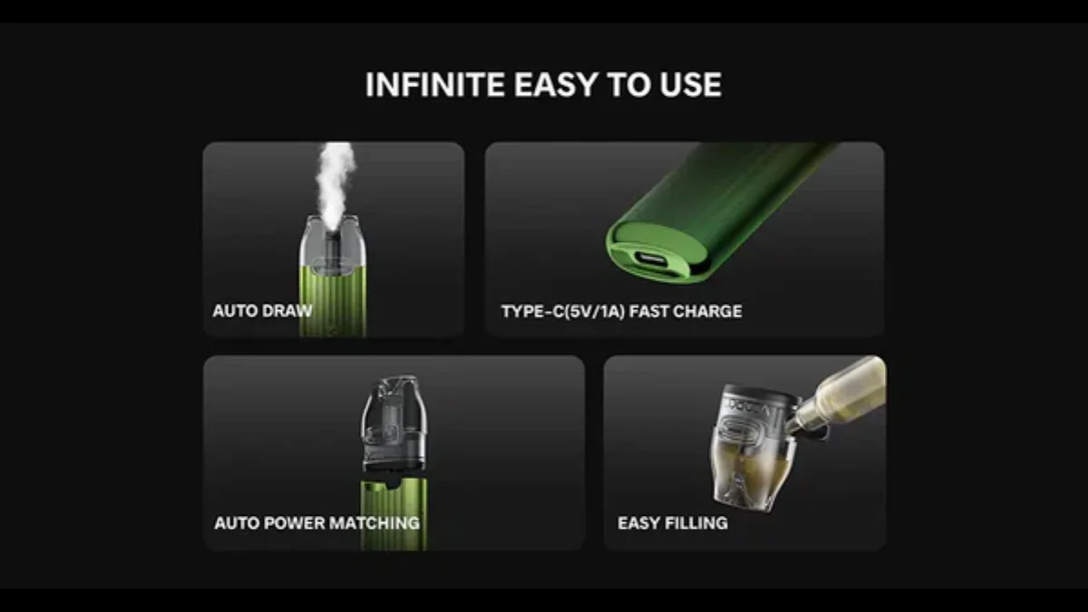VMATE Infinity Edition ระบบสูบอัตโนมัติ ชาร์จ Type-C และเติมน้ำยาด้านข้าง